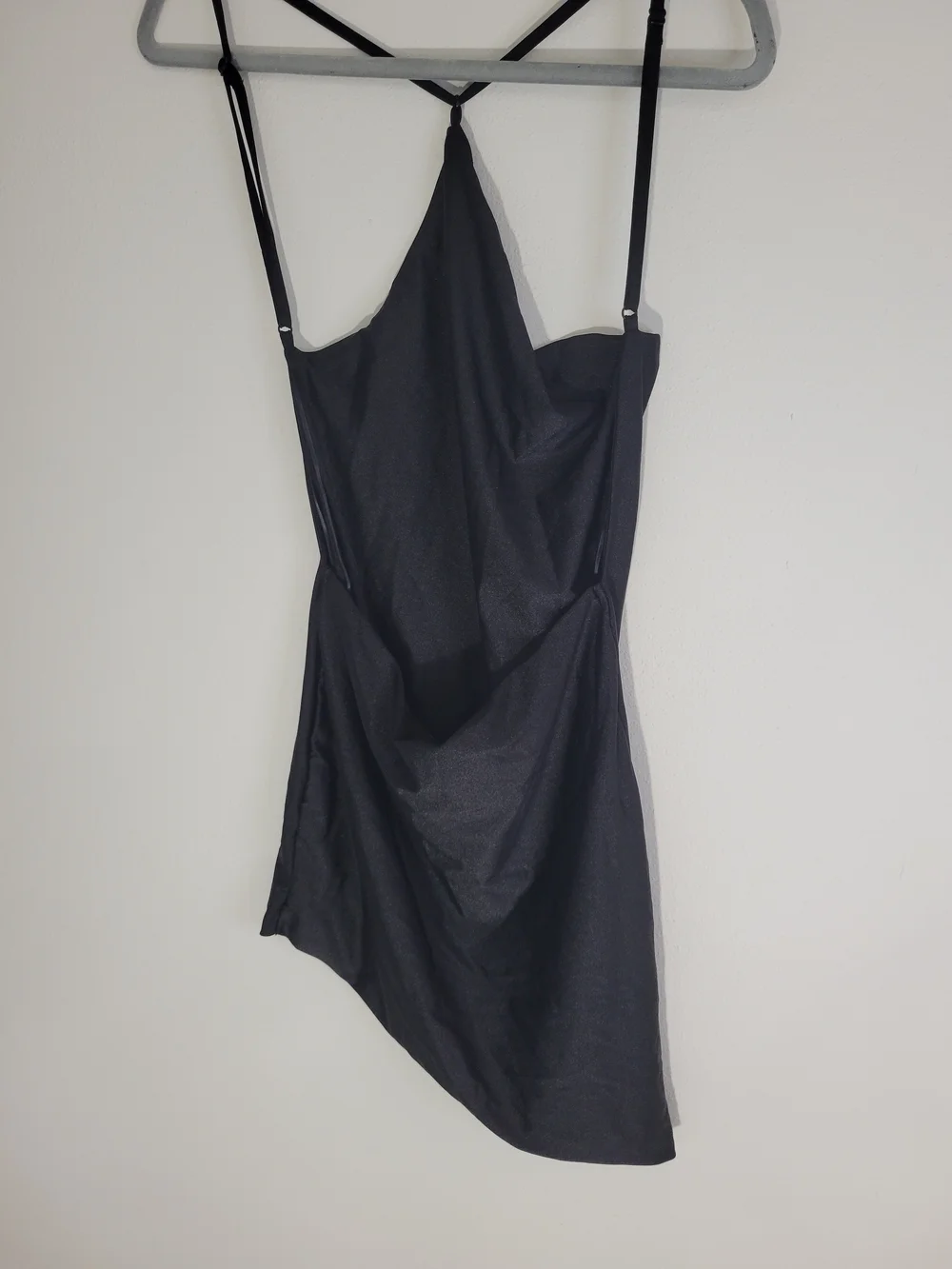 Lioness Black Women Size 6 Asymmetric Slip Mini Dress - Picture 6 of 10